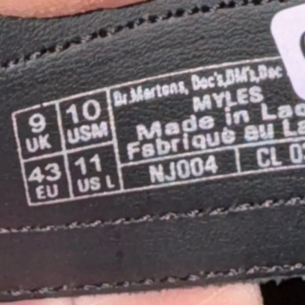Dr. Martens MYLES BRANDO LEATHER BUCKLE SLIDE SANDALS new sz 10